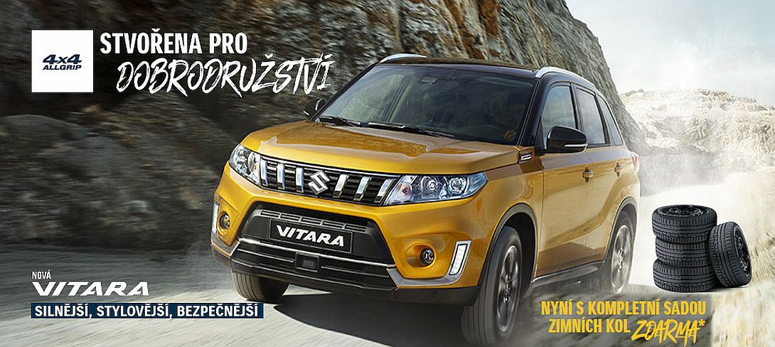 Suzuki Vitara se sadou zimních kol ZDARMA Suzuki Vitara se sadou zimních kol ZDARMA